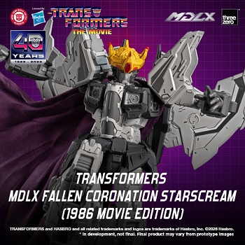 ThreeZero Transformers MDLX Scale FALLEN CORONATION STARSCREAM (1986 Movie Edition)